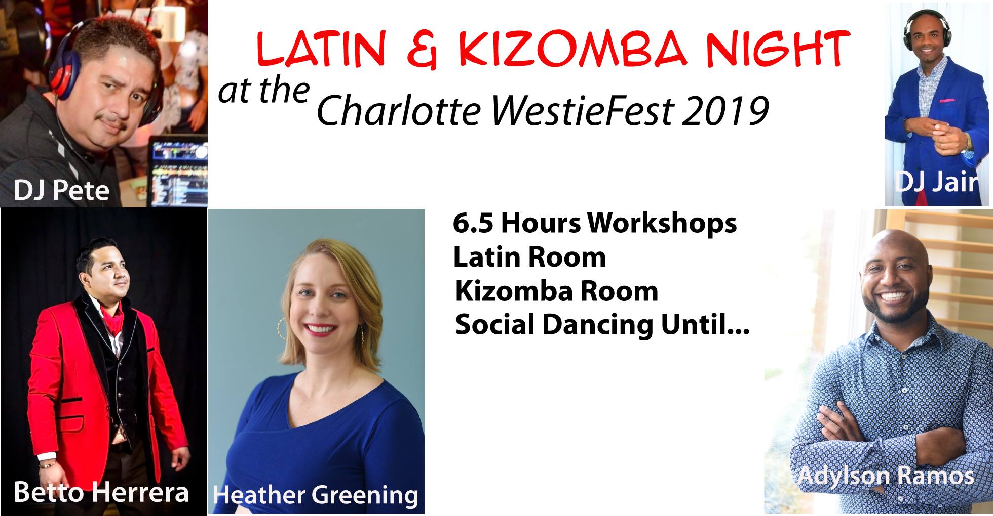 Latin & Kizomba Night at the Charlotte WestieFest 2019