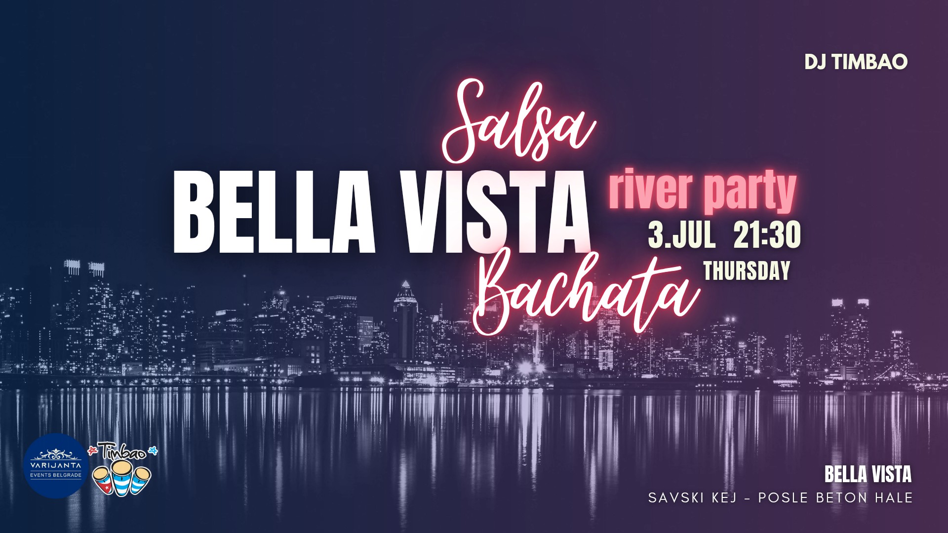 Salsa & bachata party Četvrtak 12.jun 21:30 Bella Vista