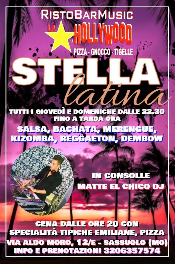 Giovedì latino a "La Stella di Hollywood"