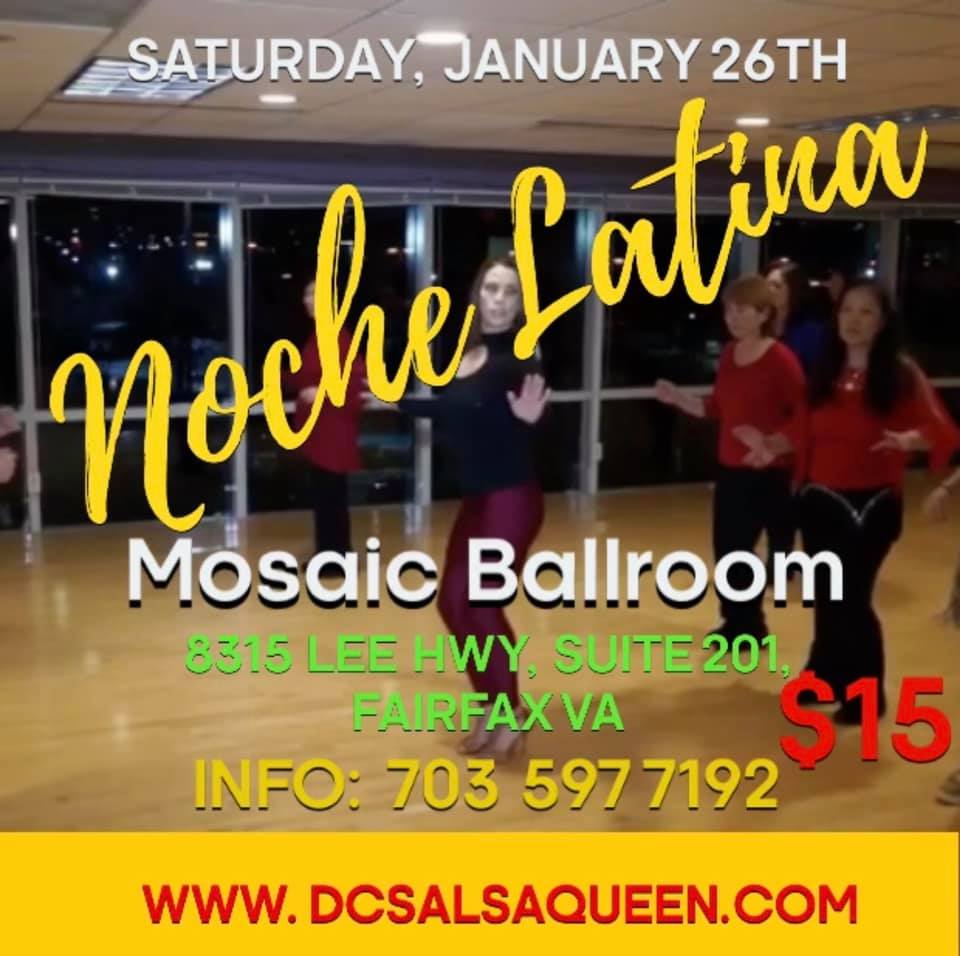 Noche Latina at Mosaic Ballroom on Saturday 26th