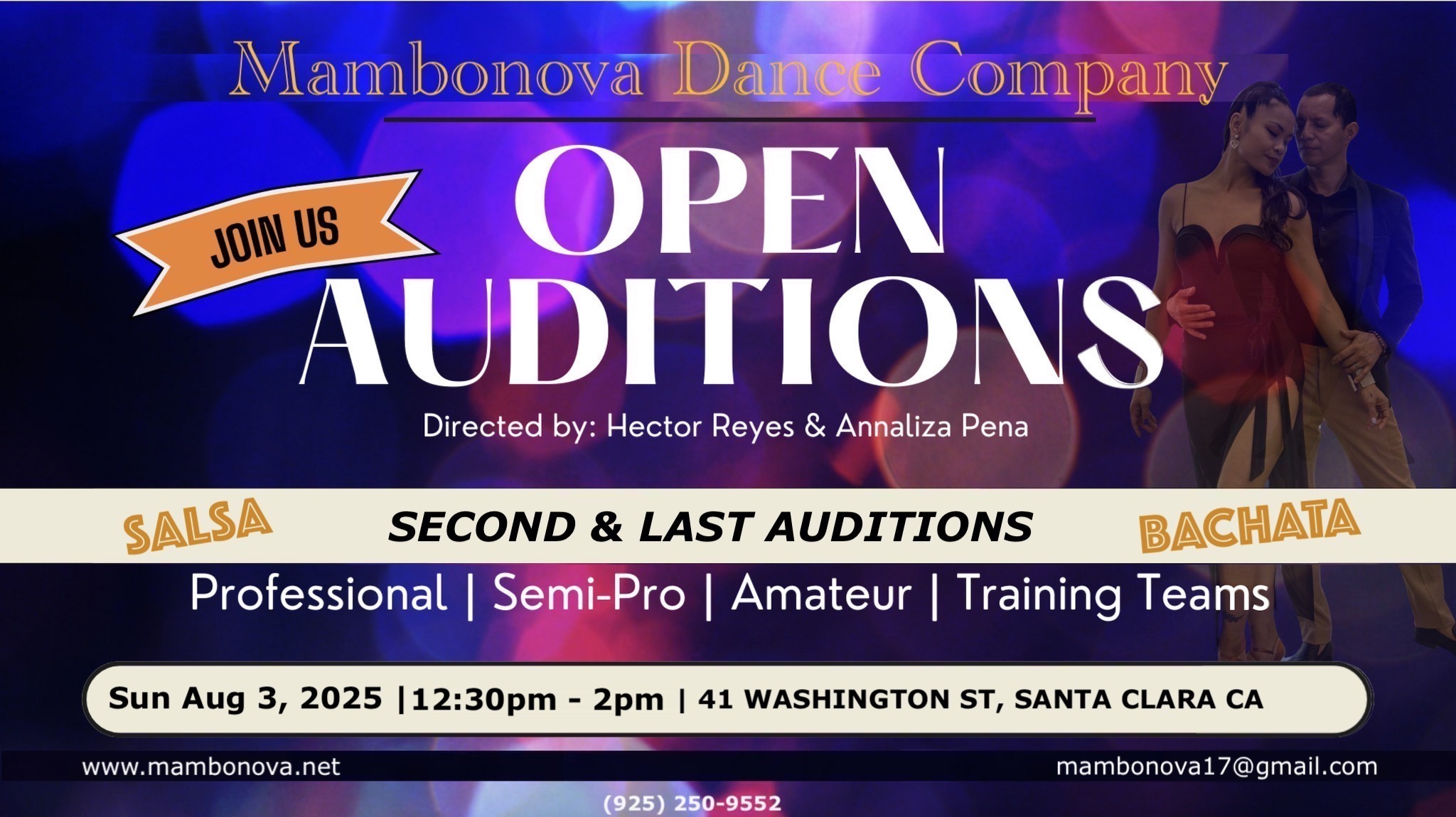 Mambonova Second and Last Salsa & Bachata Auditions