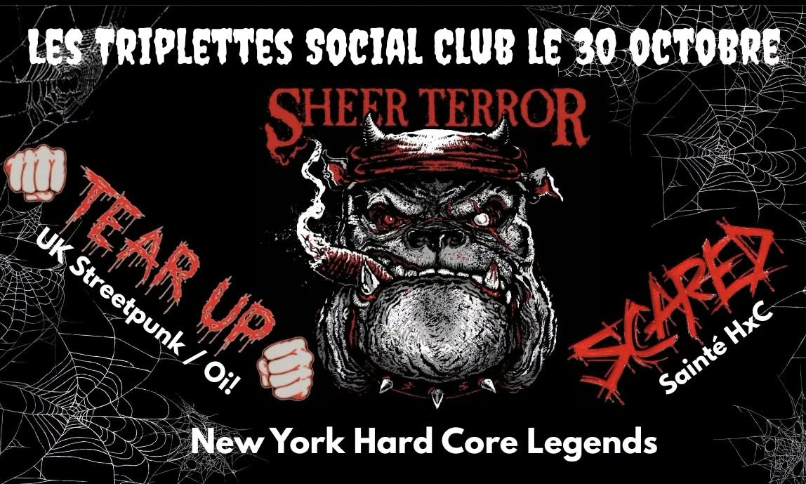 Sheer Terror Tear Up Scared en Concert aux Triplettes Social Club