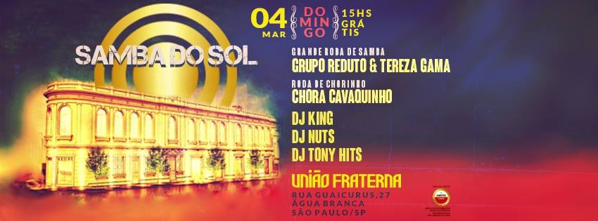 Samba do Sol na LAPA *União Fraterna* Grátis!