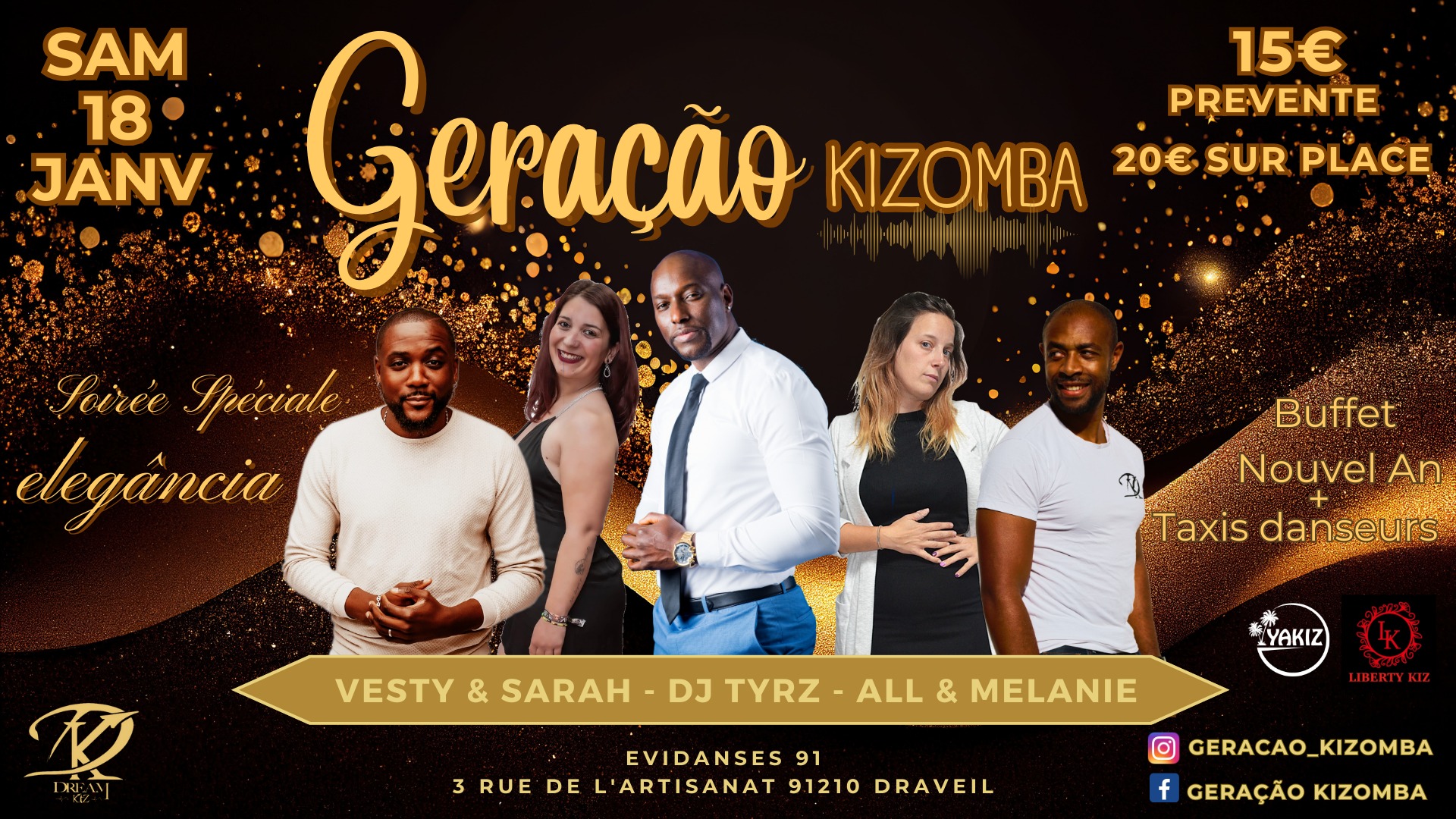 SOIREE GERACAO KIZOMBA - EDITION SPECIALE NOUVELLE ANNEE