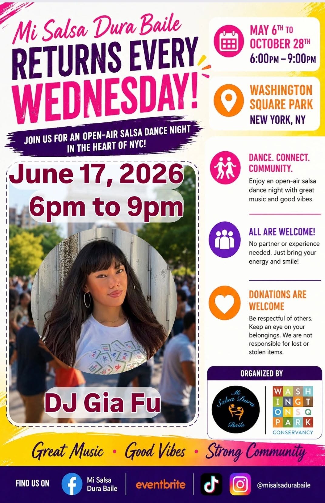 Mi Salsa Dura Baile in the park!