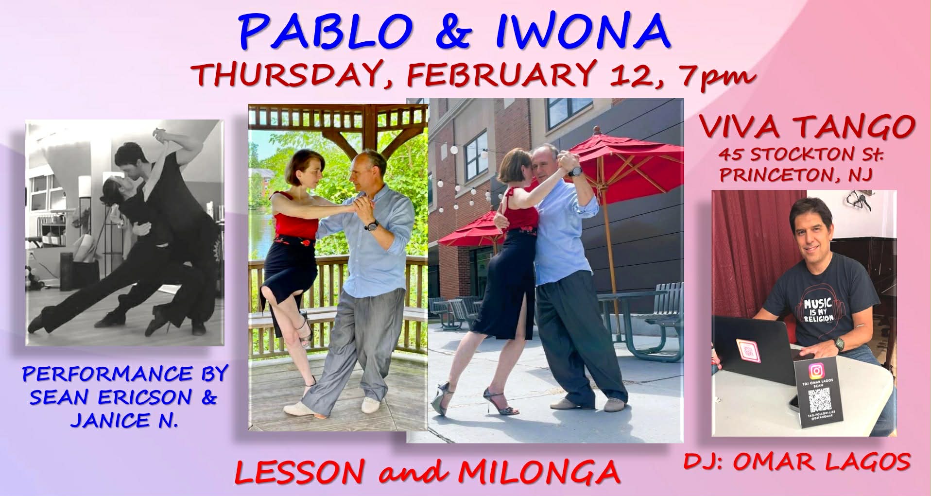 LESSON, PERFORMANCE and MILONGA with DJ