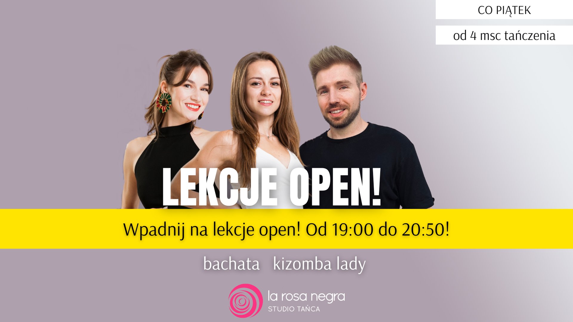 Lekcje open w piątek!