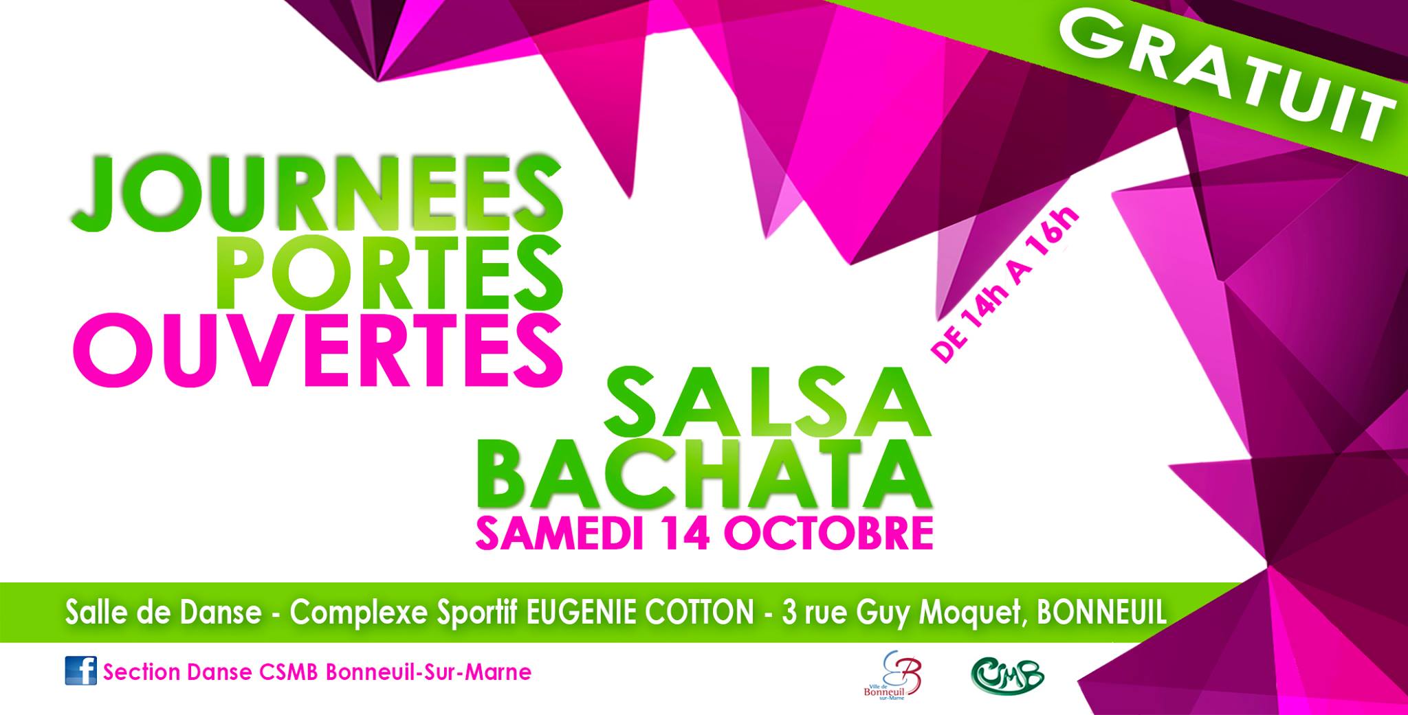 Porte-Ouverte Salsa & Bachata à Bonneuil - Samedi 14 Octobre