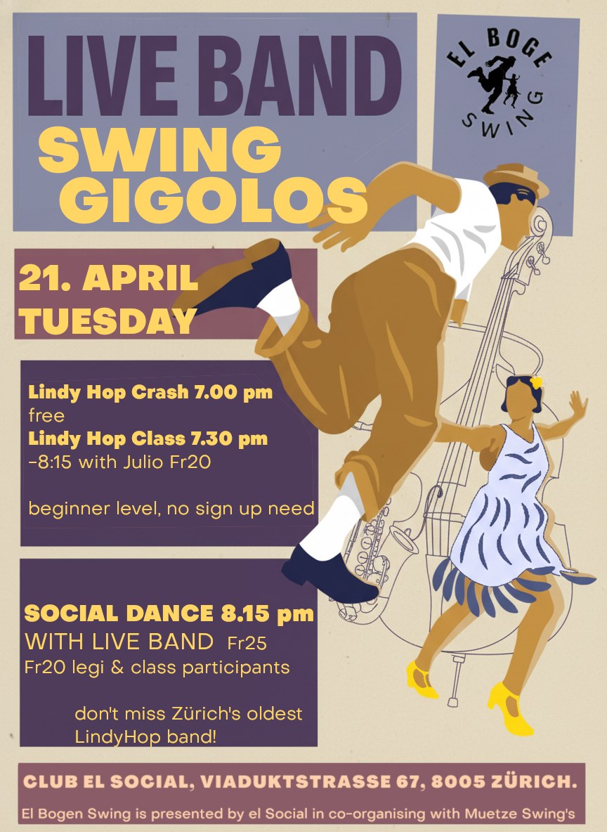 El Boge Swing Live SWING GIGOLOS! Socialdance & Class