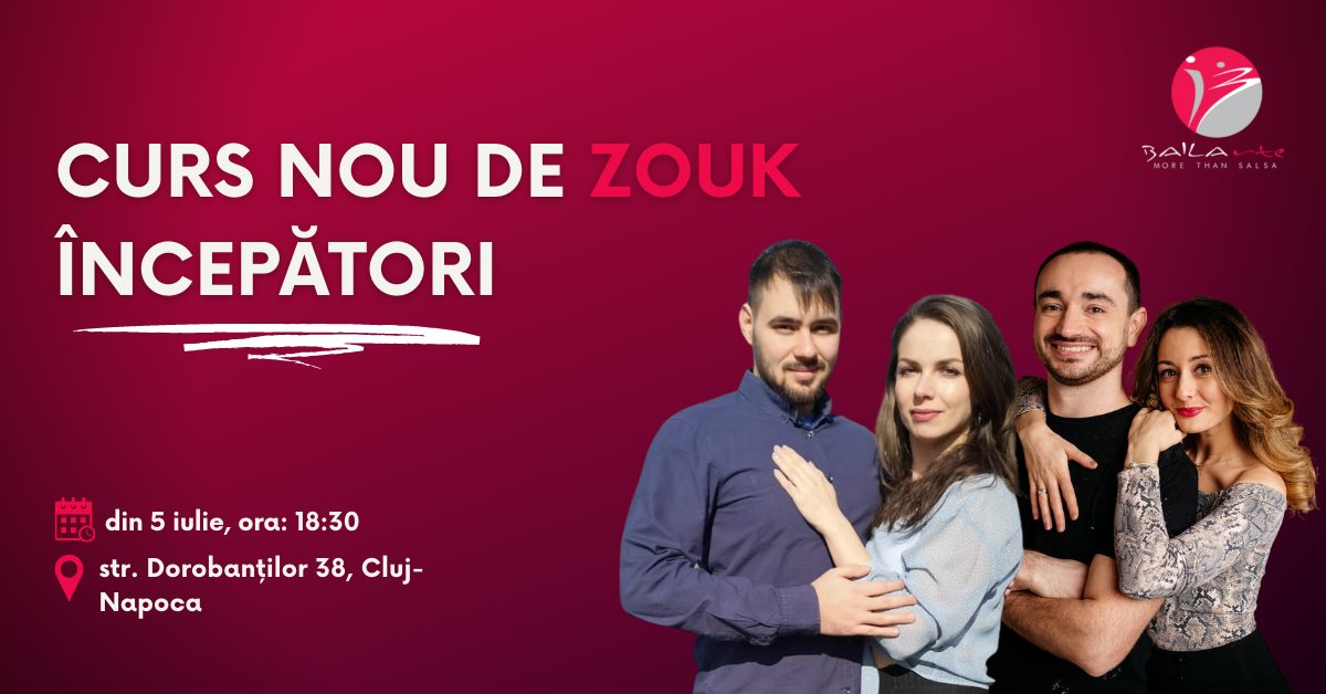 Curs nou de Zouk din 5 iulie - By BAILArte