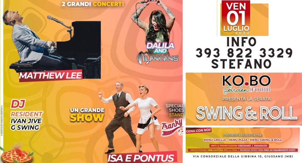Swing And Roll Night Party - Speciale Matthew Lee & Isa e Pontus & Dalila and Milanoans