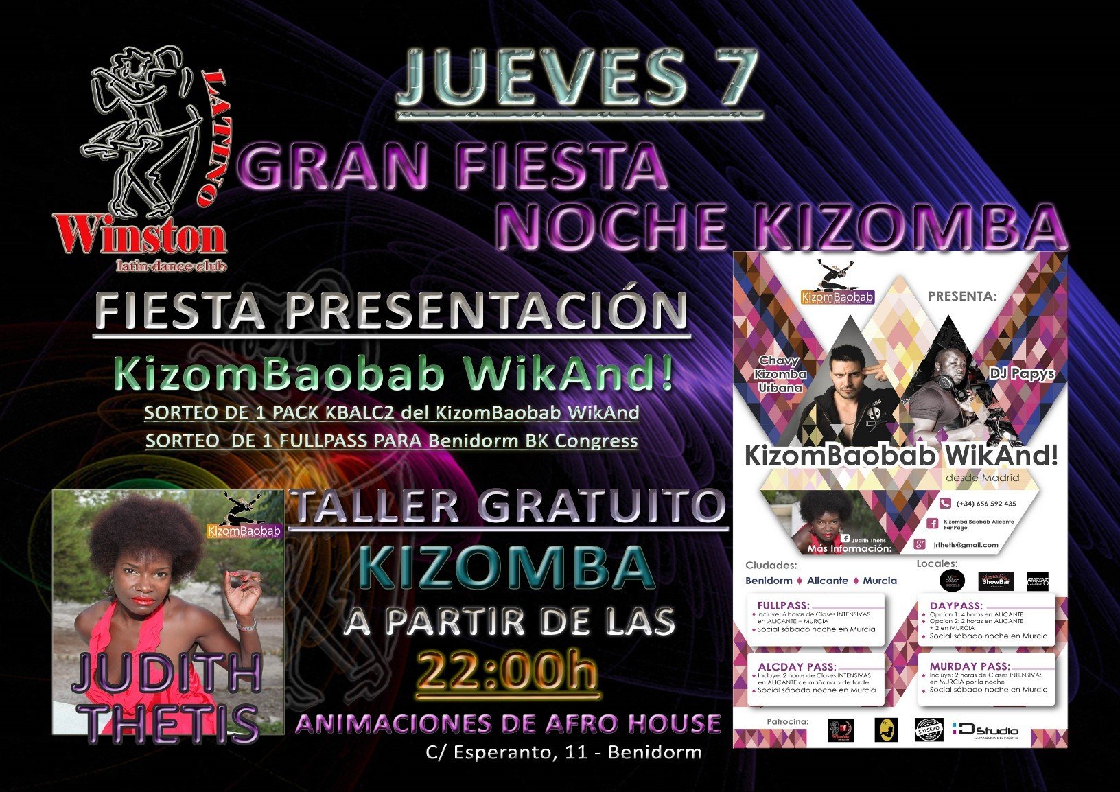 FIESTA KIZOMBA: Presentación KizomBaobab WikAnd! 7 Mayo 2015 @ Winston Benidorm