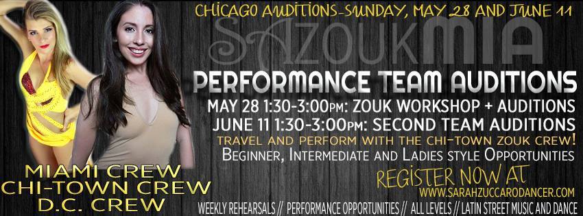 Chicago SaZoukMia Performance Team Auditions - 2017 Season