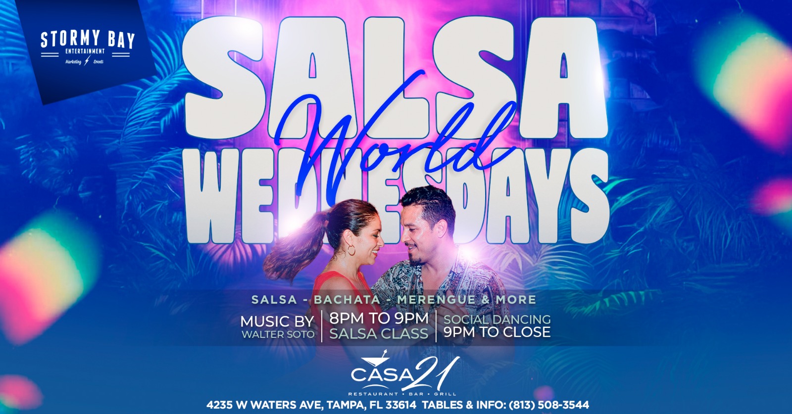 Salsa World Wednesdays Latin Night at Casa 21