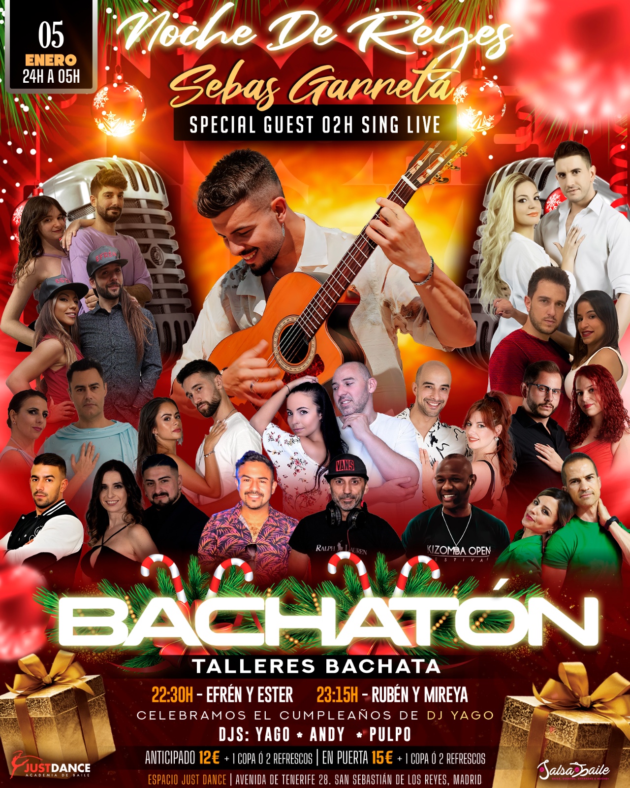 Sebas Garreta en Madrid - Noche de Reyes 5 de Enero