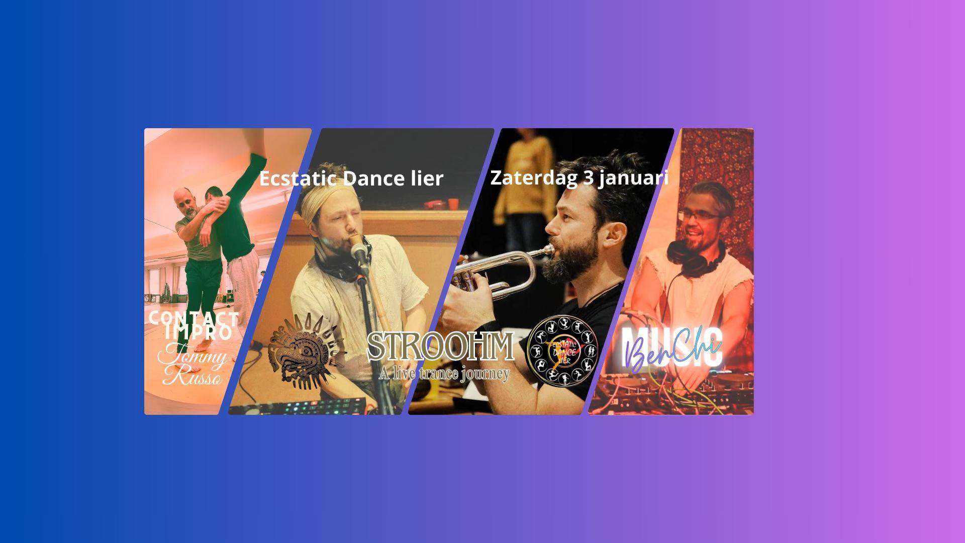 XL Ecstatic Dance Live StroOhm - Ben Chi & Contact Impro training Tommy