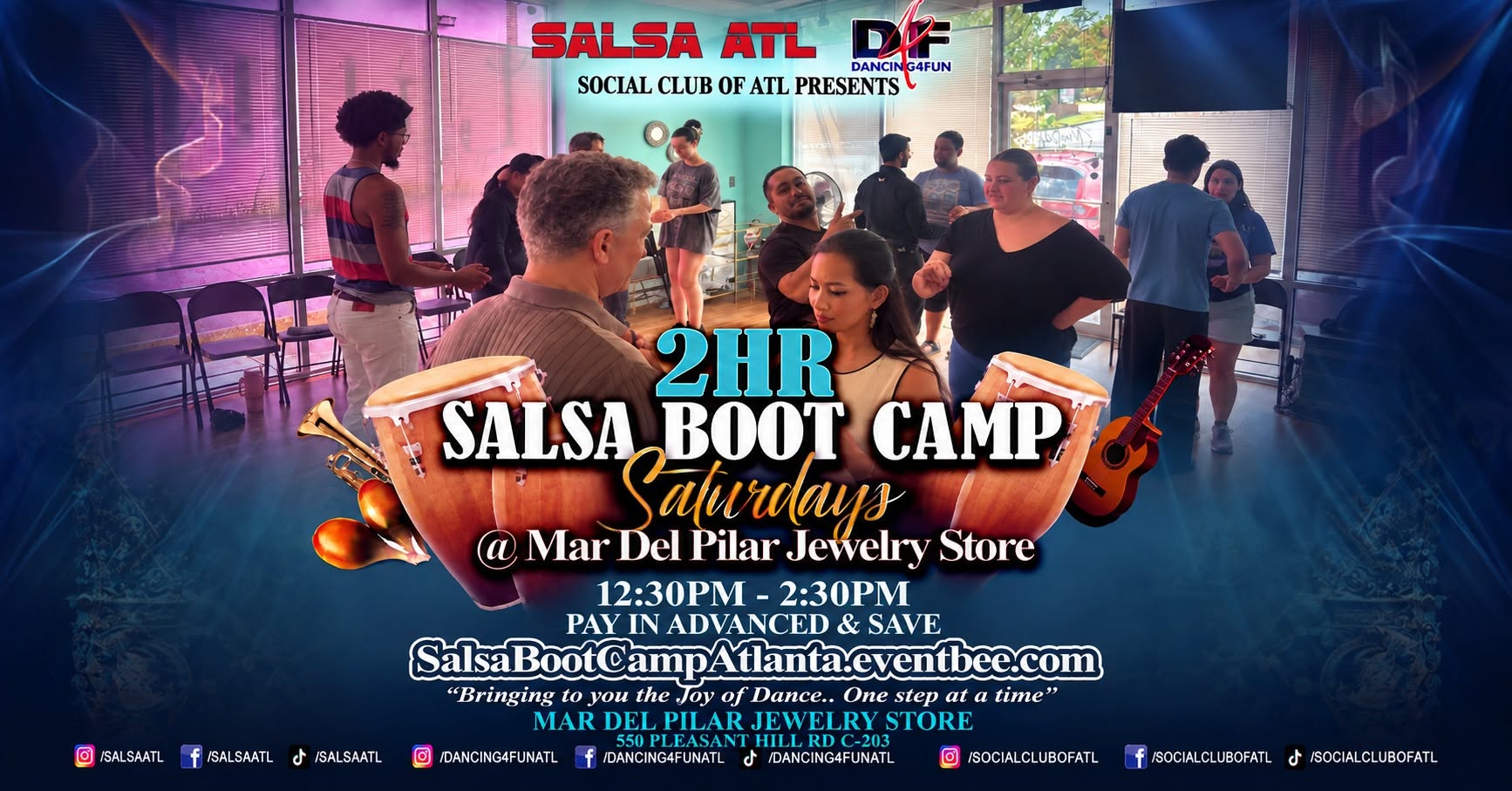 2hr Salsa Boot Camp Atlanta Beginner Beyond Basic