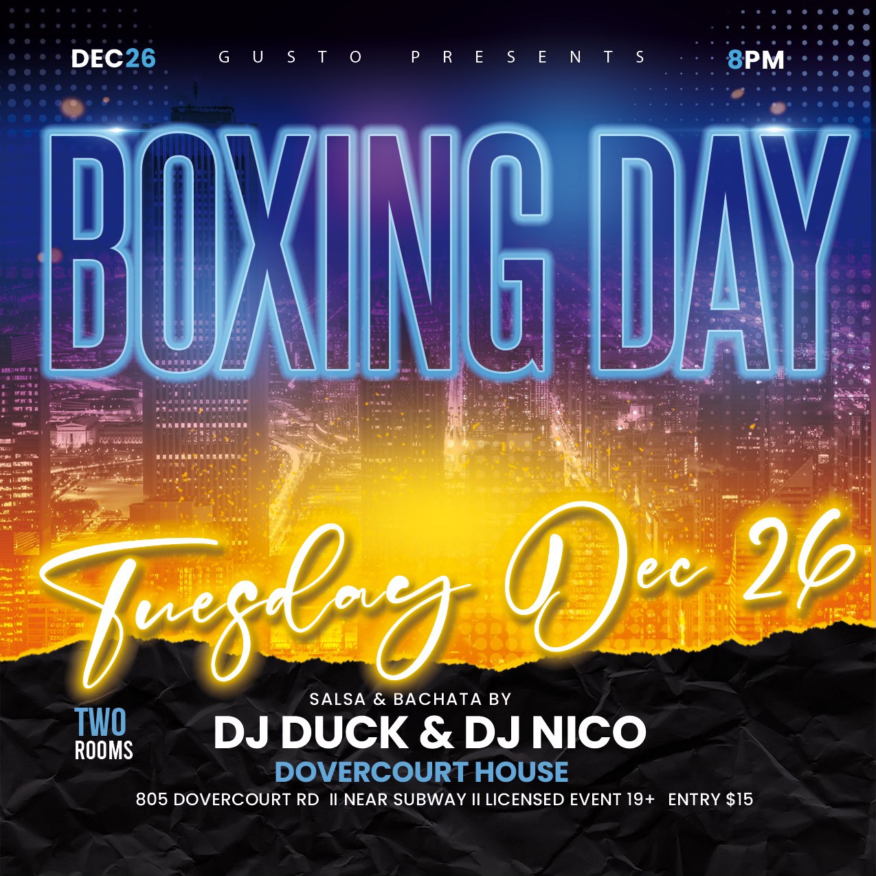 Baila Con Gusto - Boxing Day Party!