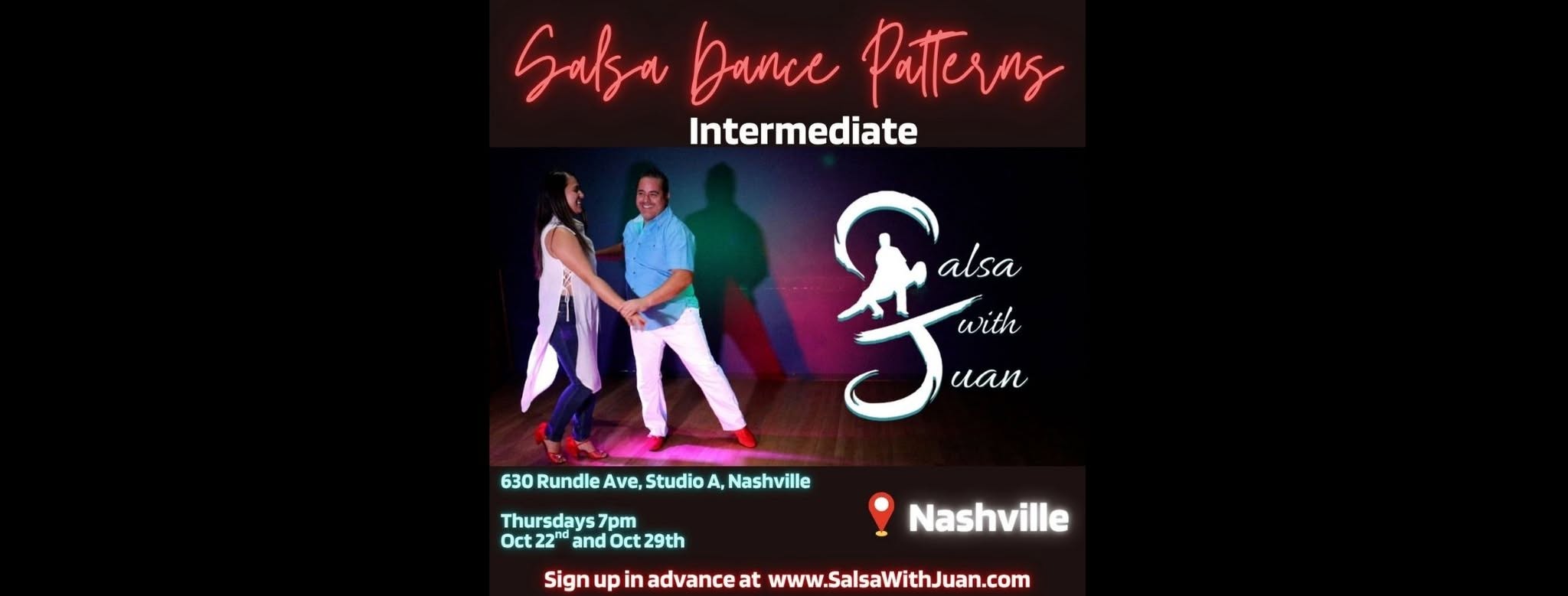 Salsa Dance Patterns with SALSA WITH JUAN in Nashville TN - Intermediate Salsa