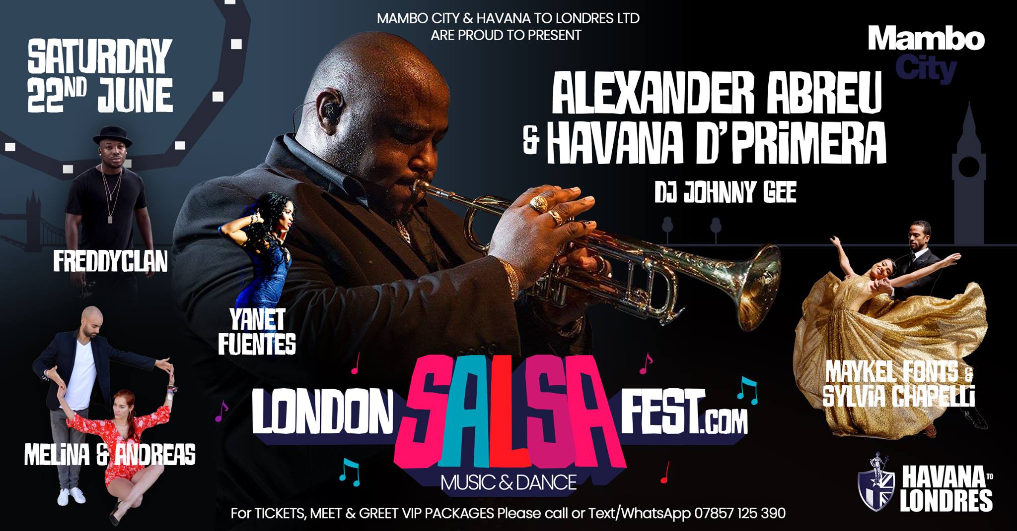 Alexander Abreu & Havana d Primera London Salsa Fest June 22