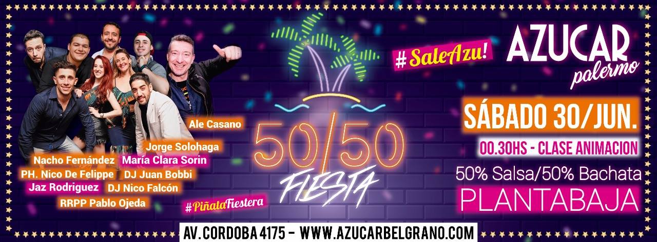 Descuento Sáb 30 6 ★Fiesta 50% Salsa 50% Bachata! #SaleAzu ! ★