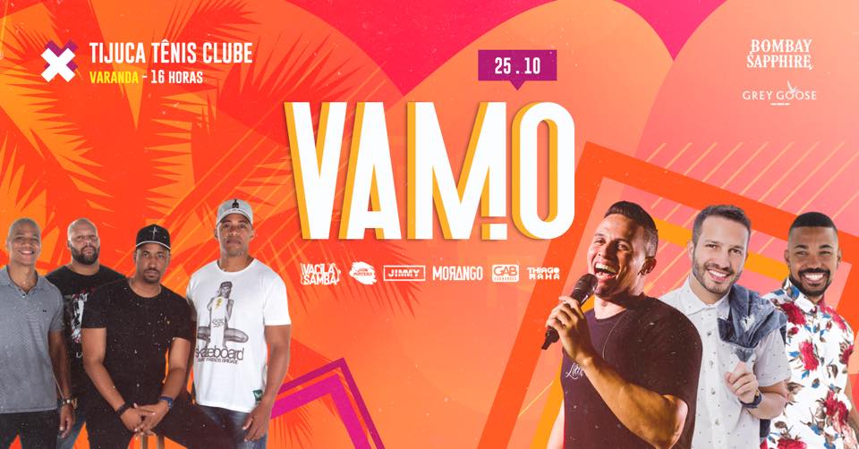 FESTA VAMO Gab Fernandes, Morango, VacilaSamba e mais.. Tijuca Tênis Clube