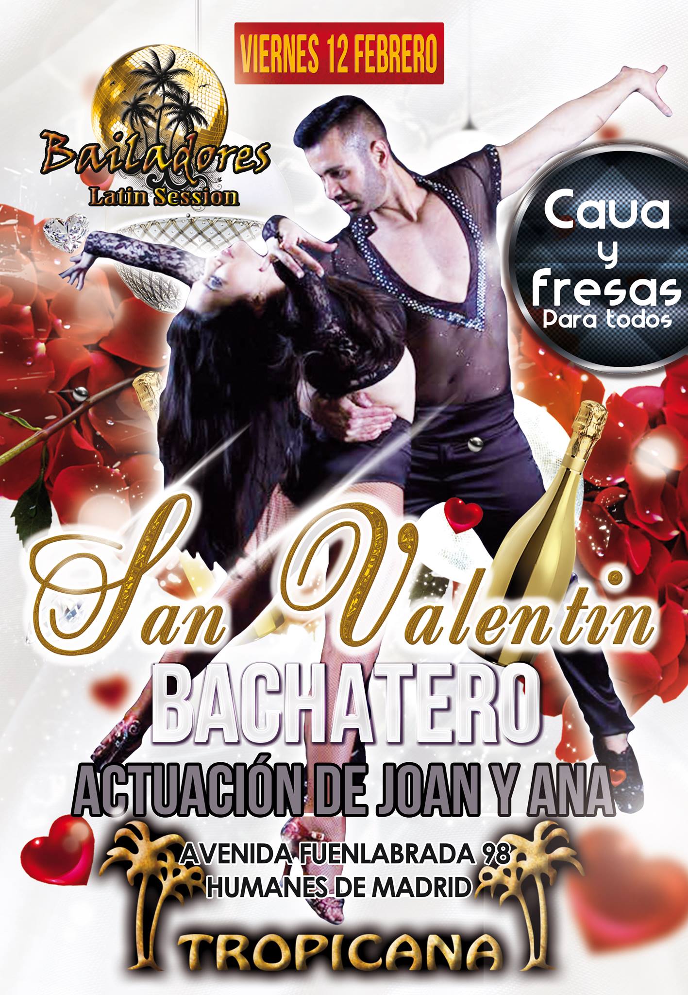 FEB SAN VALENTIN BACHATERO con actuación de Joan y Ana