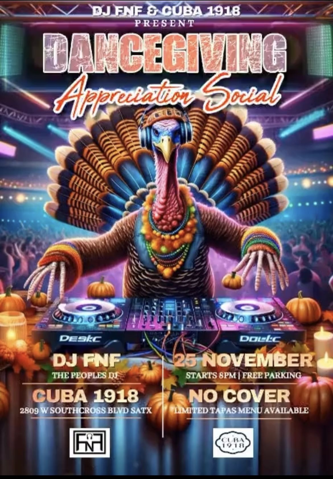 DanceGiving Appreciation Social @ Cuba 1918! No Cover!