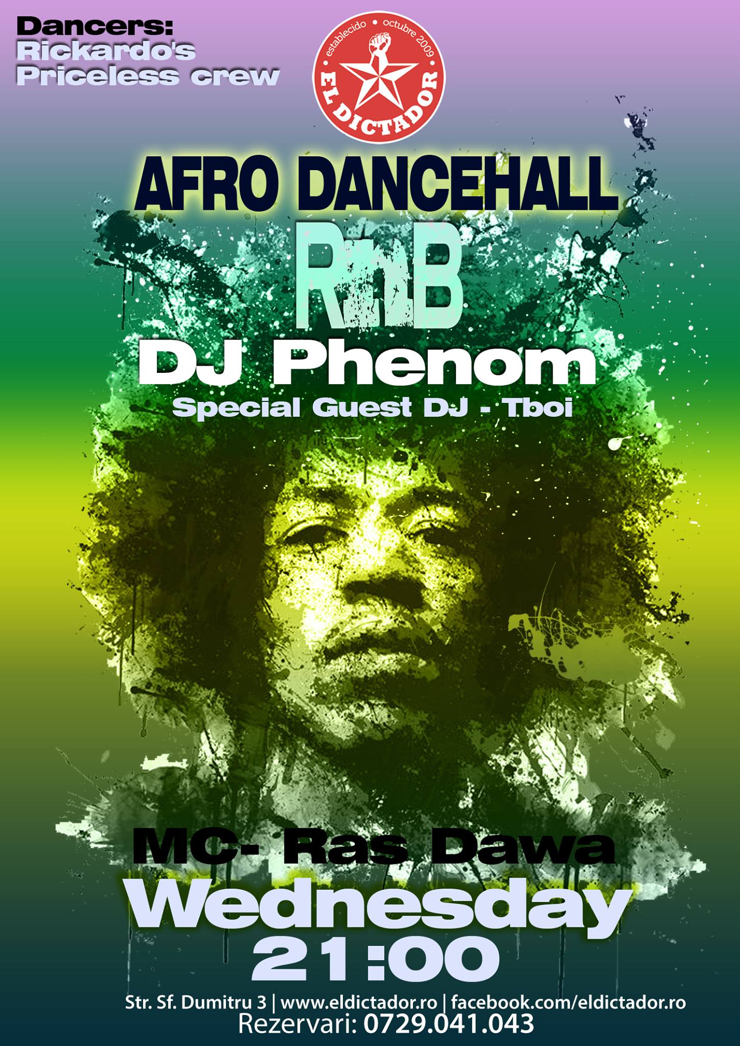 AFRO DANCEHALL RNB PARTY - 13th NOVEMBER AT EL DICTADOR (Centru Vechi)