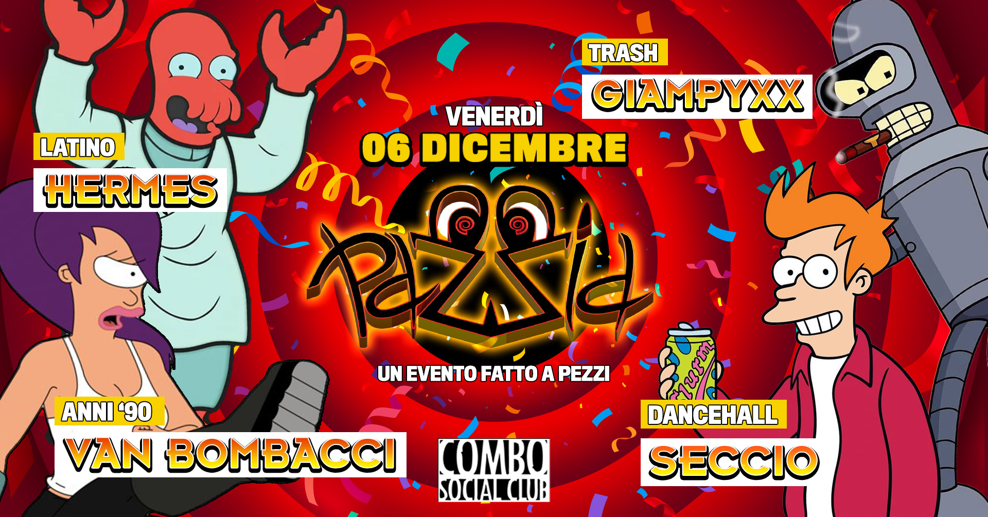 PAZ-ZiA: un evento fatto a pezzi β COMBO