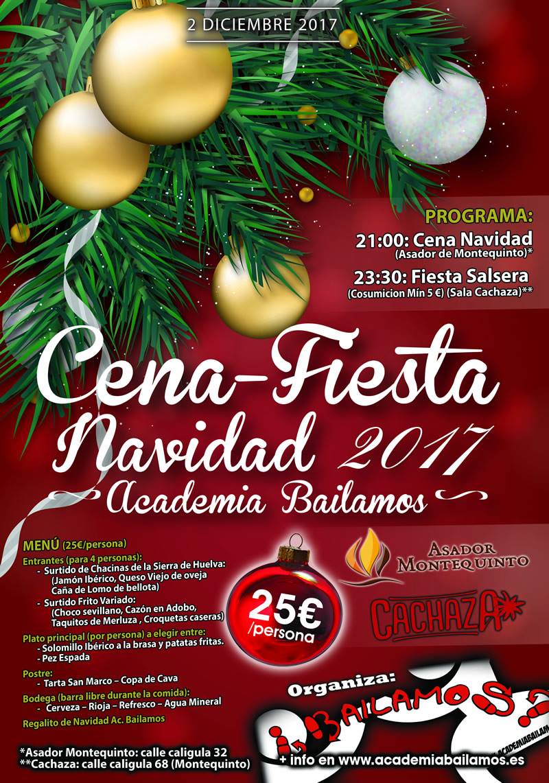 Cena - Fiesta Navidad Salsera 2017 Academia Bailamos