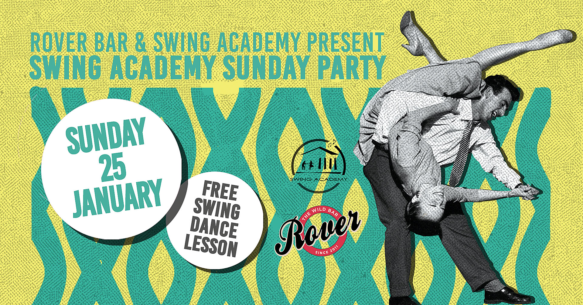 Swing Academy Sunday Party @ Rover SUN 25 JAN Free Entrance