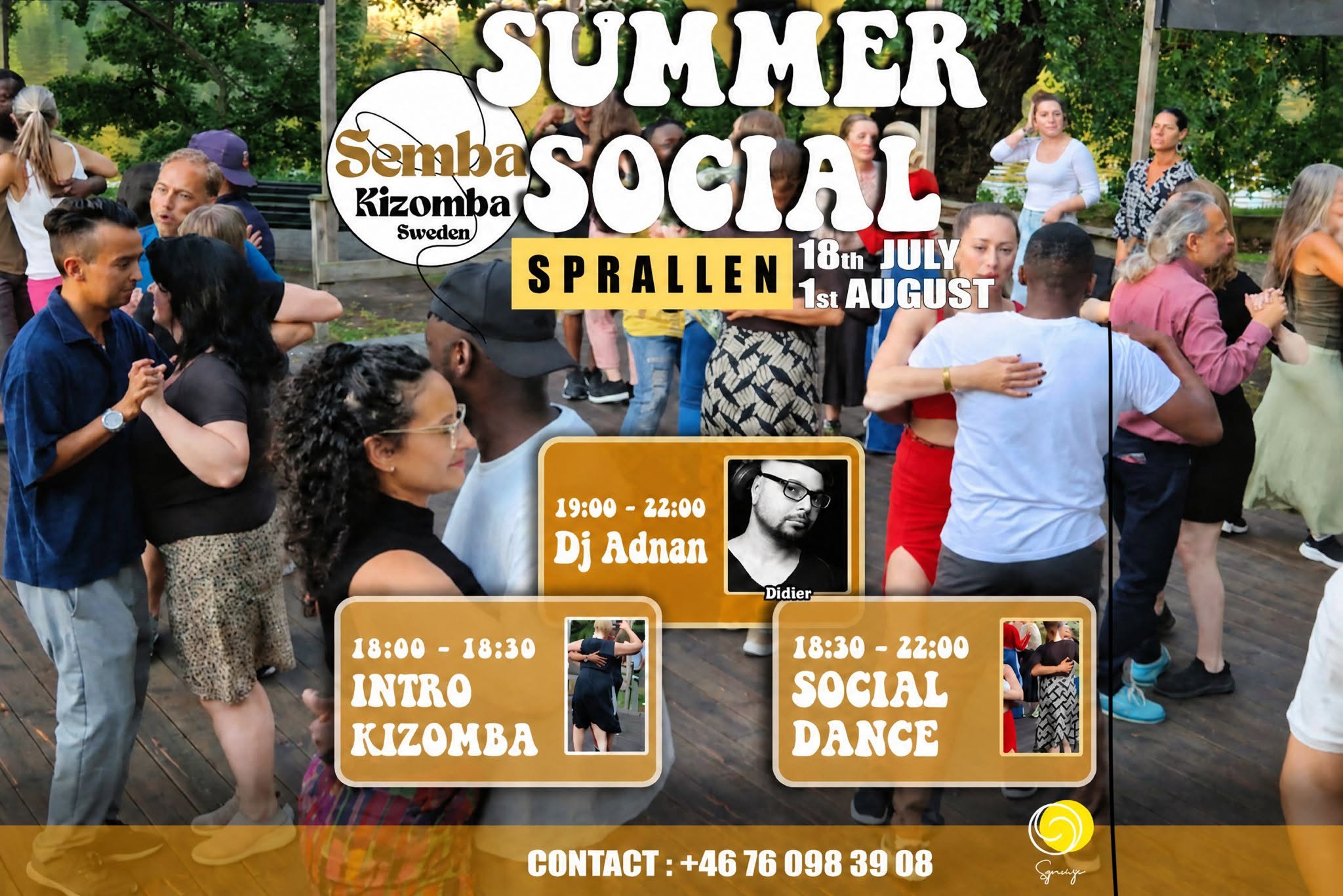Summer kizomba social - Sprallen