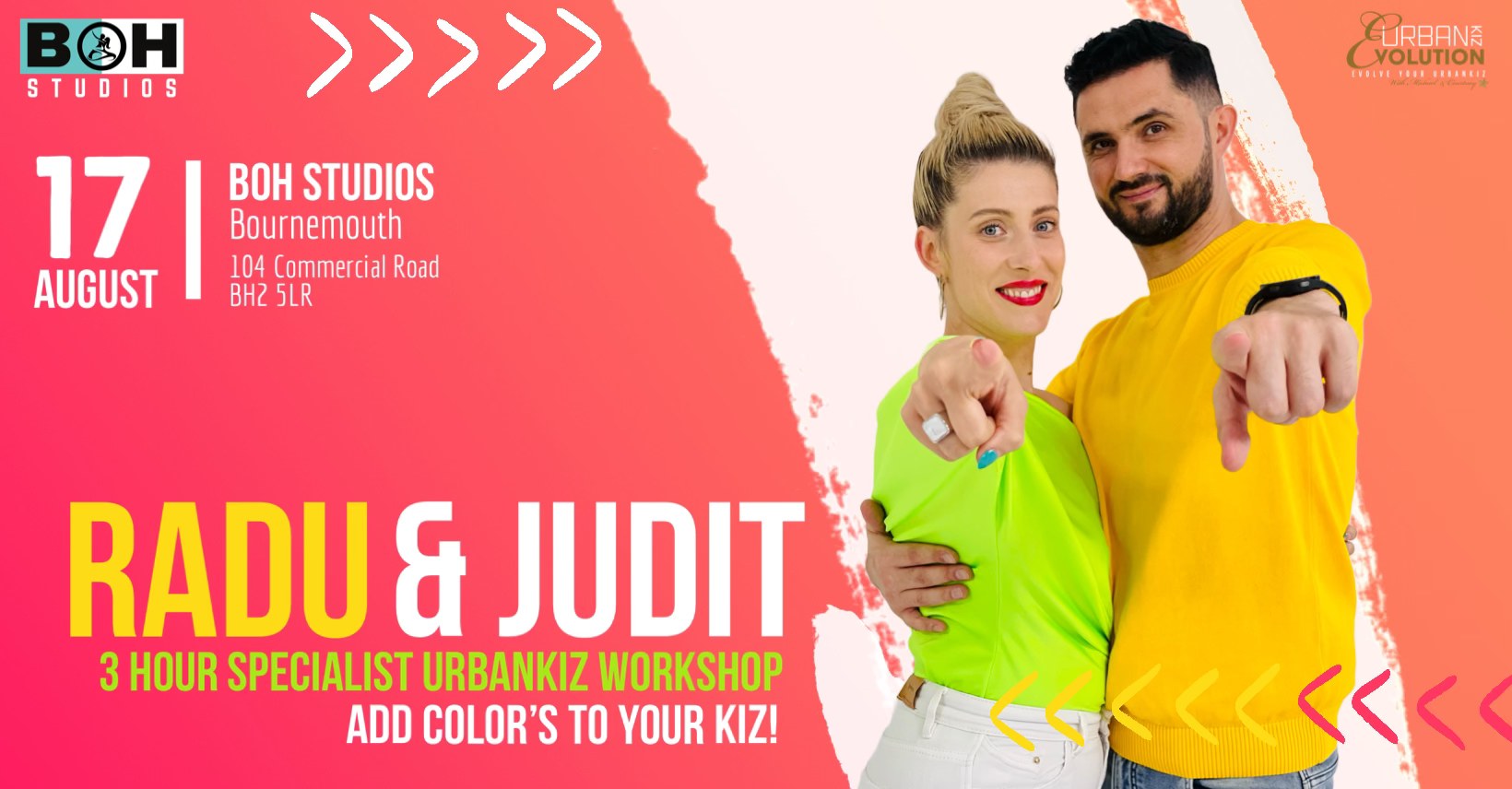 3 Hour workshop with International Teachers Judit & Radu