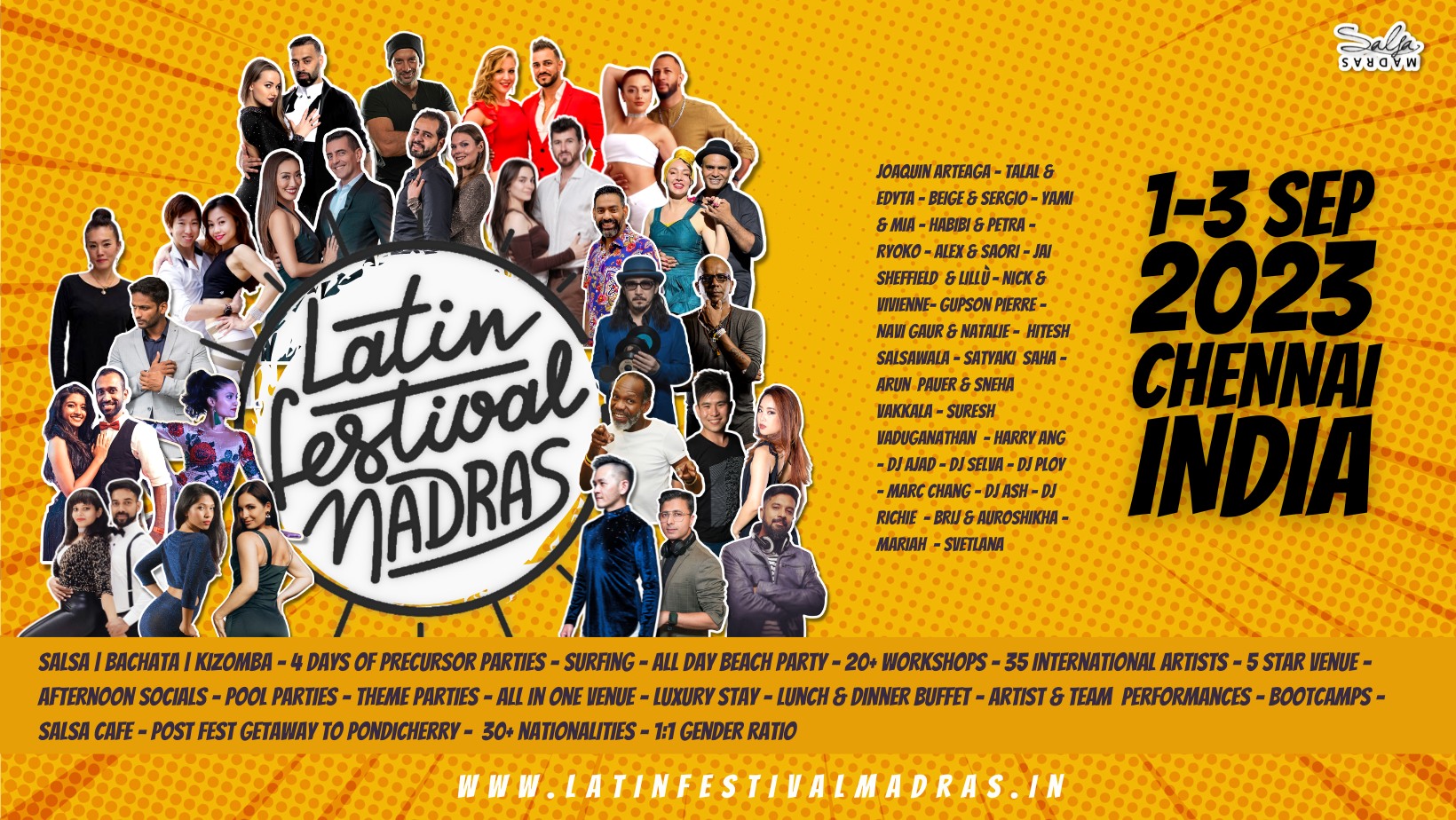 Latin Festival Madras 2023 10th Edition INDIA Salsa-Bachata-Kizomba