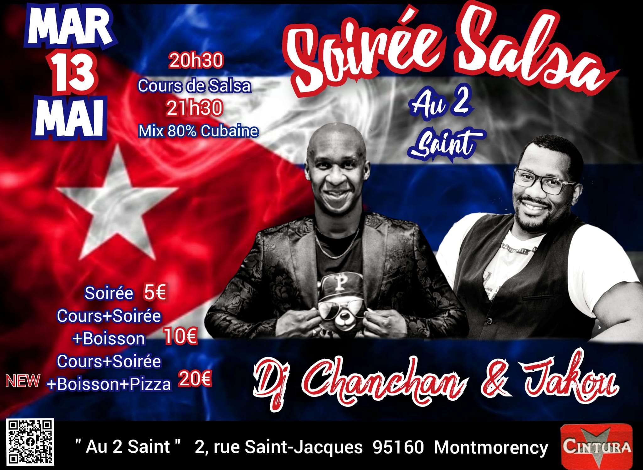 DJ CHANCHAN : Mensuelle Salsa Cubaine Au 2 Saint