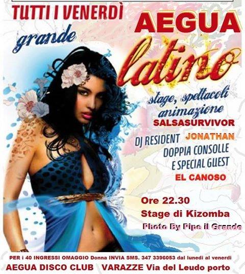 AEGUA LATINO Tutti i VENERDI stage kizomba Elges