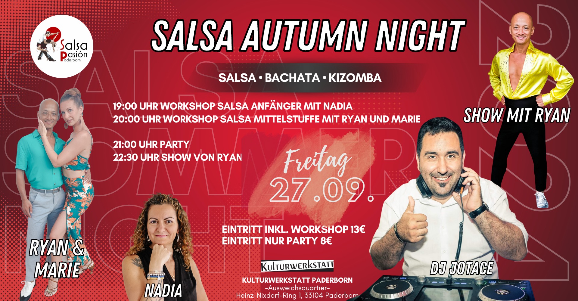 Salsa Autumn Night mit DJ Jotace und Salsa Show