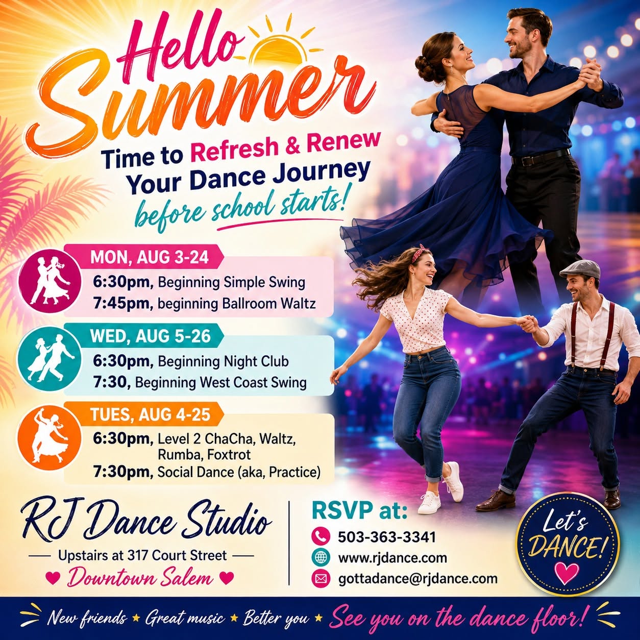 Short August 4 wk class series