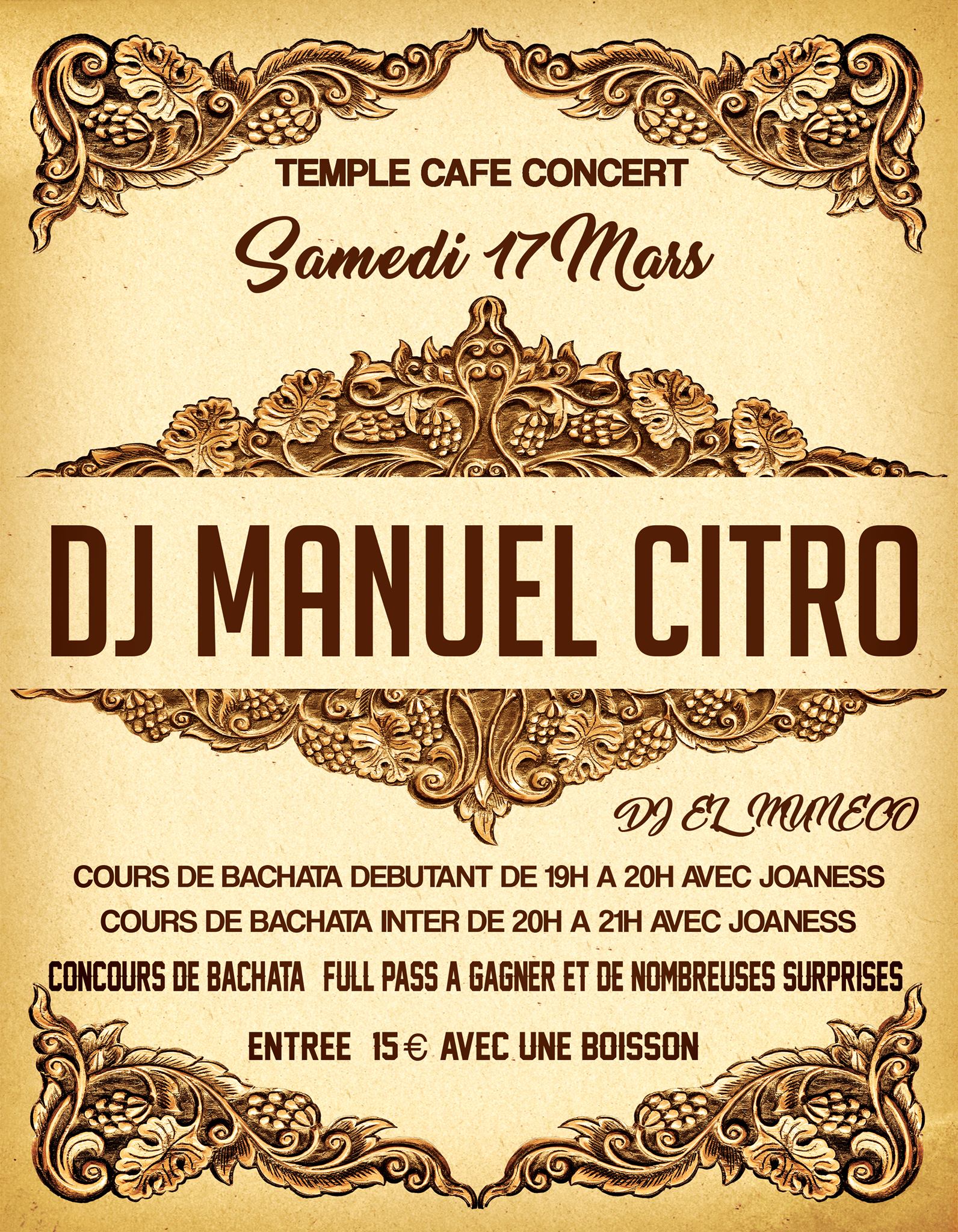 Dj Manuel Citro au @TCC Sam 17 mars