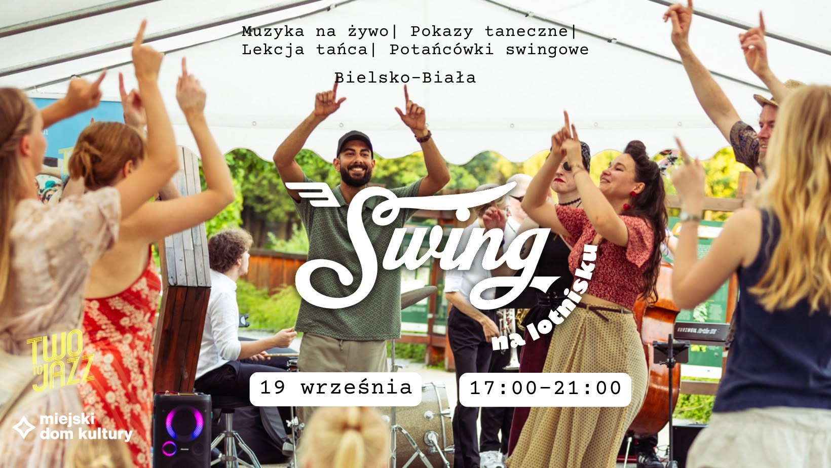 sWING NA LOTNISKU- potańcówka z muzyką na żywo, lekcją tańca i pokazami