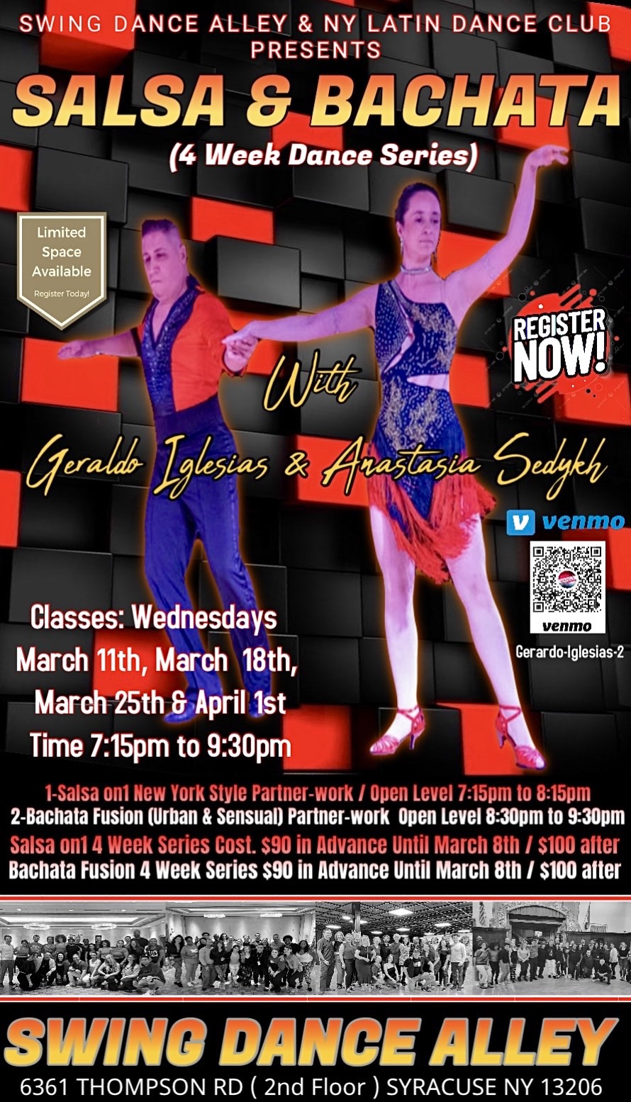 SALSA & BACHATA 4 WEEKS DANCE SERIES