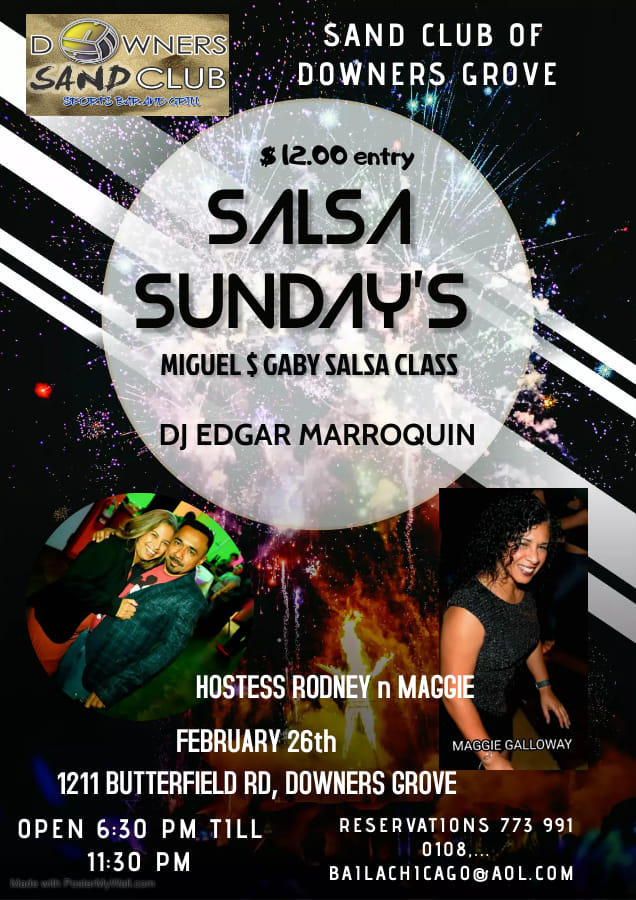 SALSA SUNDAYS AT SAND CLUB, MIGUEL N GABY,