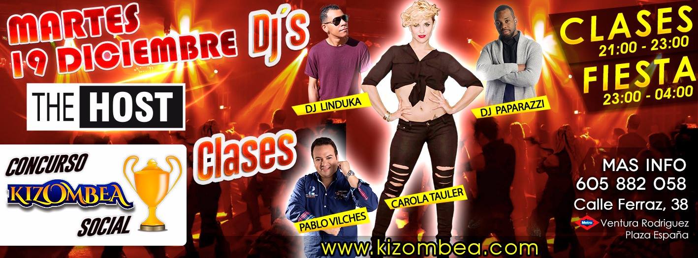 Martes 19 dic, The Host - Kizombea Social