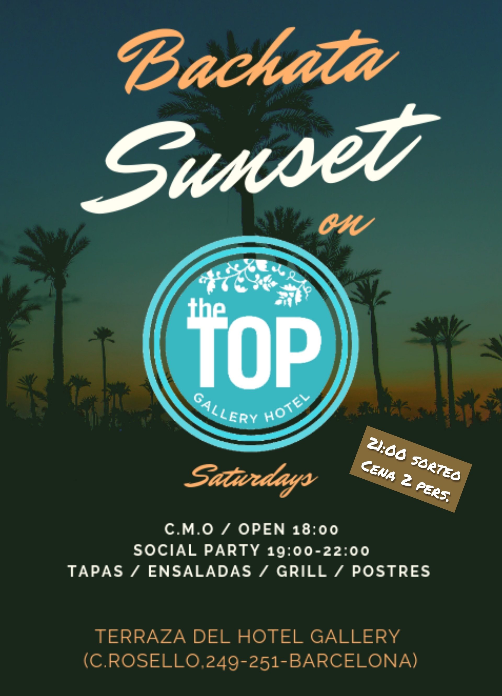 Bachata Sunset on the Top Gallery Hotel Barcelona