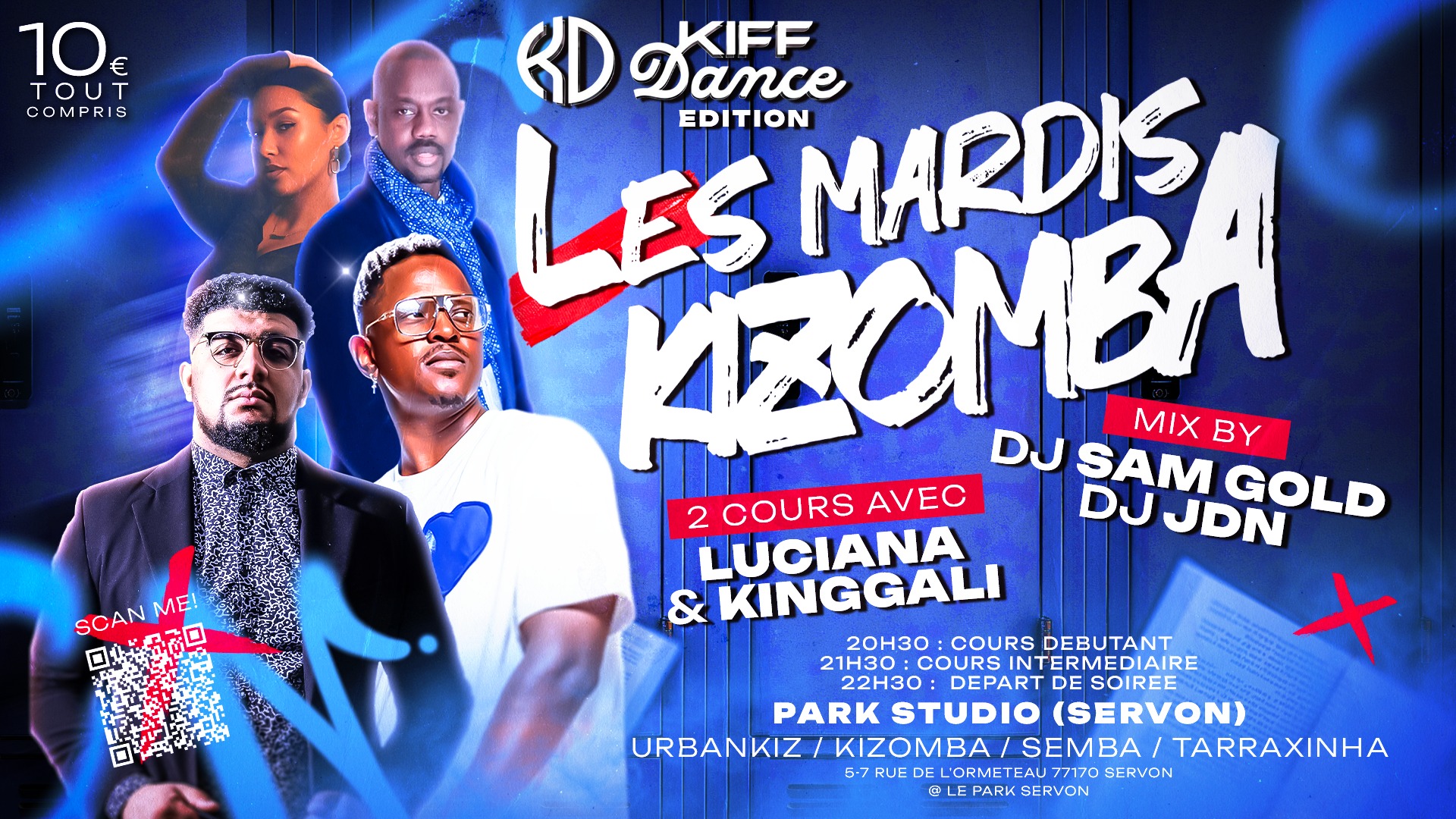 Mardi 23 Septembre - Les Mardis Kizomba - Park Studio