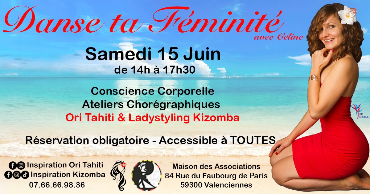 🌺 Danse ta féminité 🌺 Ori Tahiti & Ladystyling Kizomba - Accessible à TOUTES