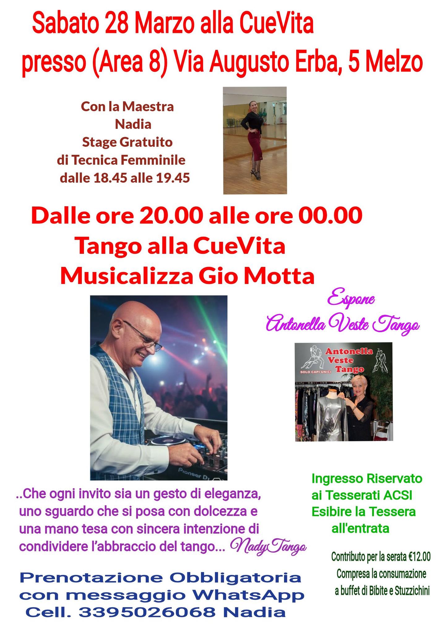 Tango alla CueVita