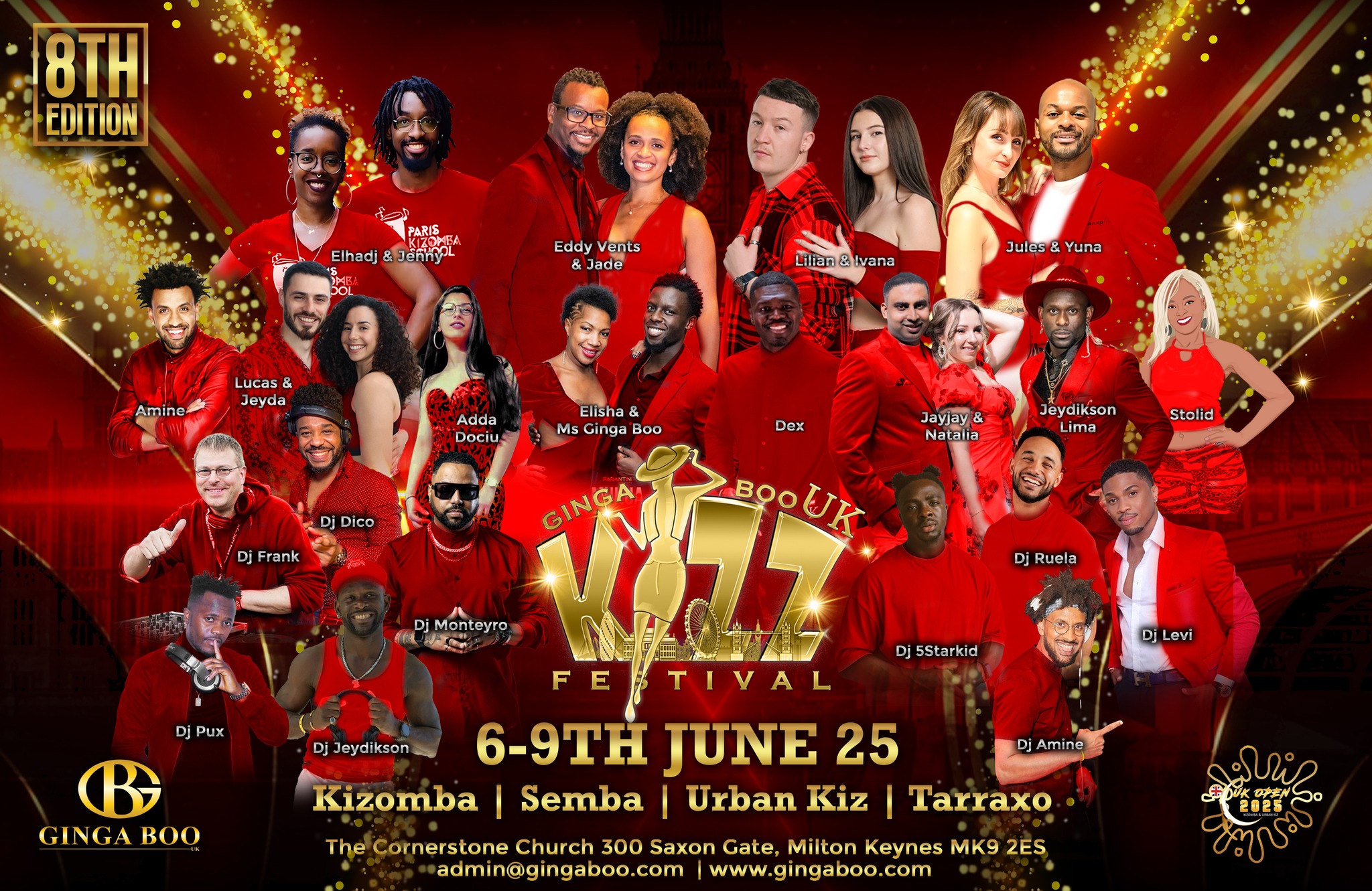 GBKF UK - Ginga Boo Kizomba Festival UK 6th - 9th June 25 - 8th Edition