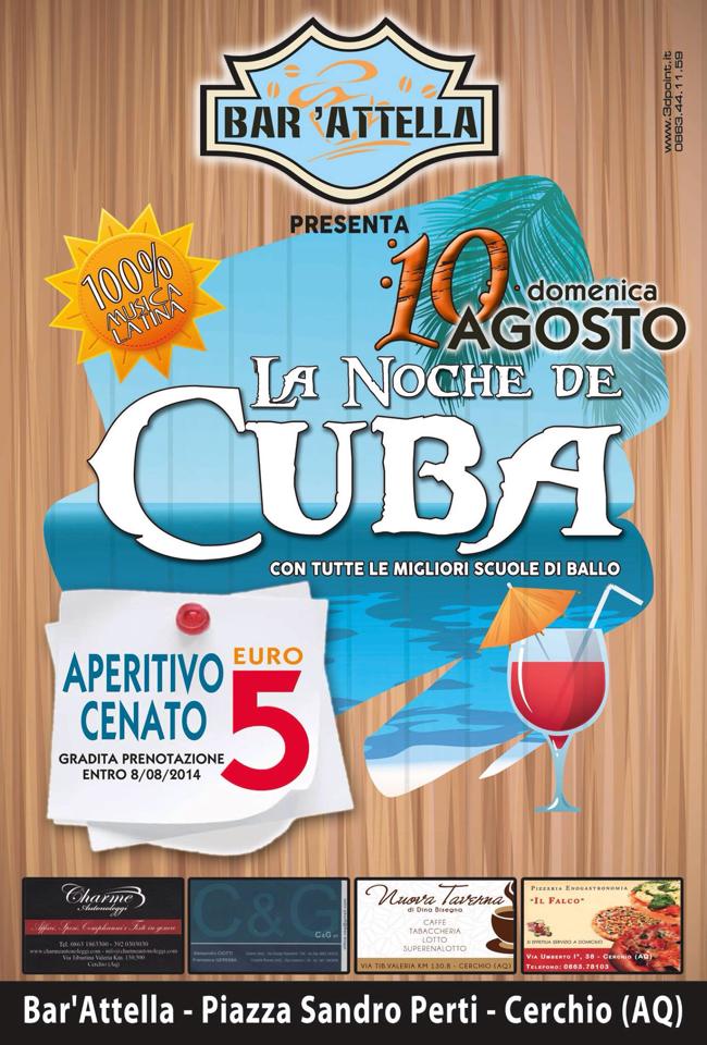 La Noche de Cuba ** Domenica 10 Agosto ** Bar 'Attella - Cerchio